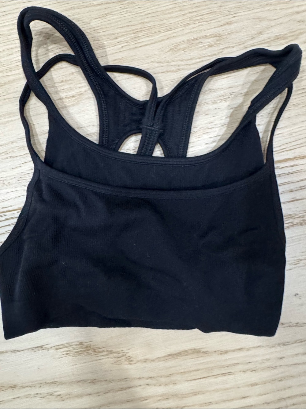 Beyond Yoga Black Seamless Moves Racerback Sports Bra.  No signs of wear